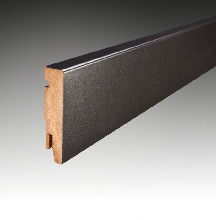 [435] MDF Hoge Plint Zwart